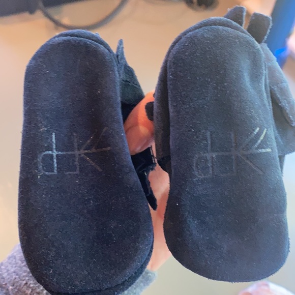 Navy freshly picked mocassins size 1 - Picture 2 of 3
